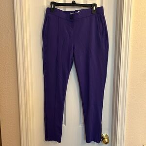 NWOT Betabrand Bold Purple Cropped Pants Size Large Long